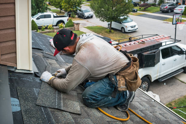 Professional Flat Roof Repair technician working in Weippe, ID